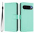 Google Pixel 10 / 10 Pro Skin Feel Solid Color Leather Phone Case with Lanyard - Mint Green