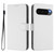 Google Pixel 10 / 10 Pro Skin Feel Solid Color Leather Phone Case with Lanyard - White
