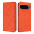 Google Pixel 10 / 10 Pro Strong Magnetic Frosted Flip Leather Phone Case - Orange Google Pixel 10 / 10 Pro Strong Magnetic Frosted Flip Leather Phone Case - Orange