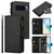 Google Pixel 10 Global Magnetic Closure 9 Card Slots Zipper Leather Case with Hand Strap - Black