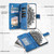 Google Pixel 10 Multi-Card Totem Zipper Leather Phone Case - Blue Google Pixel 10 Multi-Card Totem Zipper Leather Phone Case - Blue