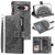 Google Pixel 10 Multi-Card Totem Zipper Leather Phone Case - Grey Google Pixel 10 Multi-Card Totem Zipper Leather Phone Case - Grey