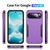 Google Pixel 10 Pioneer Armor Heavy Duty PC + TPU Phone Case - Purple+Black