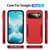 Google Pixel 10 Pioneer Armor Heavy Duty PC + TPU Phone Case - Red+Rose Red Google Pixel 10 Pioneer Armor Heavy Duty PC + TPU Phone Case - Red+Rose Red