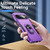 Google Pixel 10 Pioneer Armor Heavy Duty PC + TPU Phone Case with Holder - Purple+Black