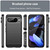 Google Pixel 10 Pro Carbon Fiber Brushed Texture TPU Phone Case - Black