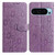 Google Pixel 10 Pro Daisy Embossed Leather Phone Case - Light Purple