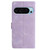 Google Pixel 10 Pro Skin Feel Embossed Feather Leather Phone Case - Purple