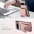 Google Pixel 10 Pro Suteni H02 Litchi Leather Card Wallet Stand Back Phone Case - Pink