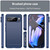 Google Pixel 10 Pro XL Carbon Fiber Brushed Texture TPU Phone Case - Blue