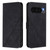 Google Pixel 10 Pro XL Crossbody 3D Embossed Flip Leather Phone Case - Black