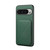 Google Pixel 10 Pro XL D04 Calf Texture Dual Card Slot Holder Phone Case - Green Google Pixel 10 Pro XL D04 Calf Texture Dual Card Slot Holder Phone Case - Green
