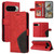 Google Pixel 10 Pro XL Global Dual-color Splicing Flip Leather Phone Case - Red