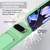 Google Pixel 10 Pro XL Integrated Card Bag Solid Color Liquid Silicone Phone Case Gen2 with Short Lanyard - Green