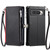 Google Pixel 10 Pro XL Leather Stitching Multi-card Slot Zipper Phone Case - Black Google Pixel 10 Pro XL Leather Stitching Multi-card Slot Zipper Phone Case - Black