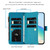 Google Pixel 10 Pro XL Magnetic Closure 9 Card Slots Zipper Leather Case with Hand Strap - Turquoise Google Pixel 10 Pro XL Magnetic Closure 9 Card Slots Zipper Leather Case with Hand Strap - Turquoise