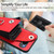 Google Pixel 10 Pro XL Organ Card Bag Ring Holder Phone Case - Red Google Pixel 10 Pro XL Organ Card Bag Ring Holder Phone Case - Red