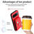 Google Pixel 10 Pro XL Organ Card Bag Ring Holder Phone Case with Long Lanyard - Red Google Pixel 10 Pro XL Organ Card Bag Ring Holder Phone Case with Long Lanyard - Red