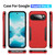 Google Pixel 10 Pro XL Pioneer Armor Heavy Duty PC + TPU Phone Case - Red+Black Google Pixel 10 Pro XL Pioneer Armor Heavy Duty PC + TPU Phone Case - Red+Black