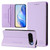 Google Pixel 10 Pro XL RC01 Dual-Folded Magnetic Suction RFID Leather Phone Case - Light Purple