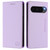 Google Pixel 10 Pro XL RC01 Dual-Folded Magnetic Suction RFID Leather Phone Case - Light Purple