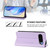 Google Pixel 10 Pro XL RC01 Dual-Folded Magnetic Suction RFID Leather Phone Case - Light Purple