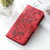 Google Pixel 10 Pro XL Rose Butterfly Embossed Leather Phone Case - Red