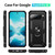 Google Pixel 10 Pro XL Shockproof TPU + PC Phone Case with Holder - Black Google Pixel 10 Pro XL Shockproof TPU + PC Phone Case with Holder - Black