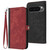 Google Pixel 10 Pro XL Side Buckle Double Fold Hand Strap Leather Phone Case - Red