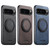 Google Pixel 10 Pro XL Suteni G3 360 Rotation Holder MagSafe Denim Leather Back Phone Case - Black