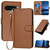Google Pixel 10 Pro XL YX0070 Carbon Fiber Buckle Leather Phone Case with Lanyard - Coffee