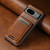 Google Pixel 10 Suteni H02 Leather Wallet Stand Back Phone Case - Brown