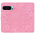 Google Pixel 9 / 9 Pro / 10 / 10 Pro Mandala Embossed Dual-Fold Calf Leather Phone Case - Pink
