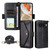 Google Pixel 9 / 9 Pro / 10 / 10 Pro Multi-card Slots Crossbody Cowhide Leather Phone Case - Black