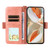 Google Pixel 9 / 9 Pro / 10 / 10 Pro Multi-card Slots Crossbody Cowhide Leather Phone Case - Pink