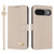 Google Pixel 9 Pro / 10 Pro Metal Bow Leather Phone Case with Hand Strap - Apricot