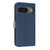 Google Pixel 9 Pro / 10 Pro Metal Bow Leather Phone Case with Hand Strap - Dark Blue