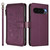 Google Pixel 9 Pro XL / 10 Pro XL Butterfly Love Flower Multi-card Zipper Wallet Leather Phone Case - Dark Purple