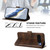 Google Pixel 9 Pro XL / 10 Pro XL Line Splicing Buckle Retro Leather Phone Case - Brown