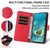 Google Pixel 9 Pro XL / 10 Pro XL Litchi Texture RFID Blocking 3-Card Wallet Leather Phone Case - Red