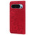 Google Pixel 9 Pro XL / 10 Pro XL Mandala Embossed Dual-Fold Calf Leather Phone Case - Red