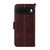 Google Pixel 9 Pro XL / 10 Pro XL Multi-card Slots Crossbody Cowhide Leather Phone Case - Brown