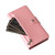 Google Pixel 9 Pro XL / 10 Pro XL Rivet Buckle 9 Cards Three Fold Leather Phone Case - Rose Gold Google Pixel 9 Pro XL / 10 Pro XL Rivet Buckle 9 Cards Three Fold Leather Phone Case - Rose Gold