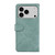 iPhone 17 Pro Max ABEEL Color Block Magnetic RFID Leather Phone Case - Cyan-Pink