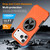 iPhone 17 Pro Max Alloy Rotating Holder MagSafe Shockproof Phone Case - Orange iPhone 17 Pro Max Alloy Rotating Holder MagSafe Shockproof Phone Case - Orange