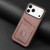 iPhone 17 Pro Max AZNS K1 Series Card Slot Business Phone Case - Brown