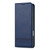 iPhone 17 Pro Max AZNS Magnetic Calf Texture Flip Leather Phone Case - Dark Blue