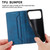 iPhone 17 Pro Max Business Solid Color Magnetic RFID Leather Phone Case - Blue