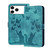 iPhone 17 Pro Max Butterfly Cat Embossing Flip Leather Phone Case - Wathet