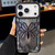 iPhone 17 Pro Max Butterfly Electroplating TPU Phone Case with Epoxy Cardboard - Dark Purple